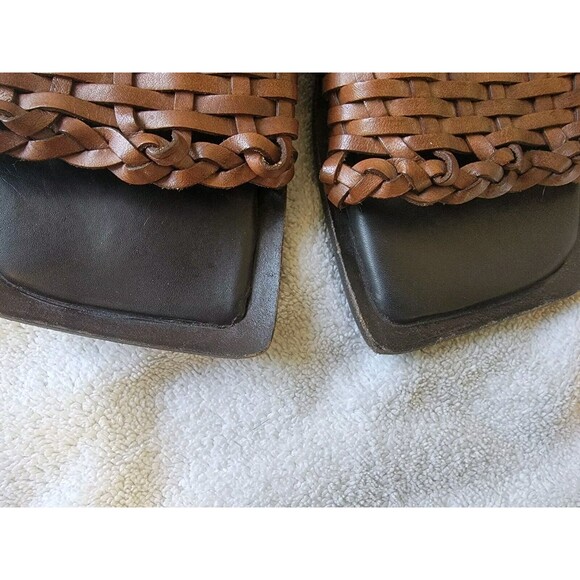 Enrico Fantini Womens Slide Sandal Leather Made In Italy Designer EU 40 US 9.5 - Picture 4 of 11